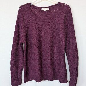 LOFT Open Knit Lightweight Mohair Sweater